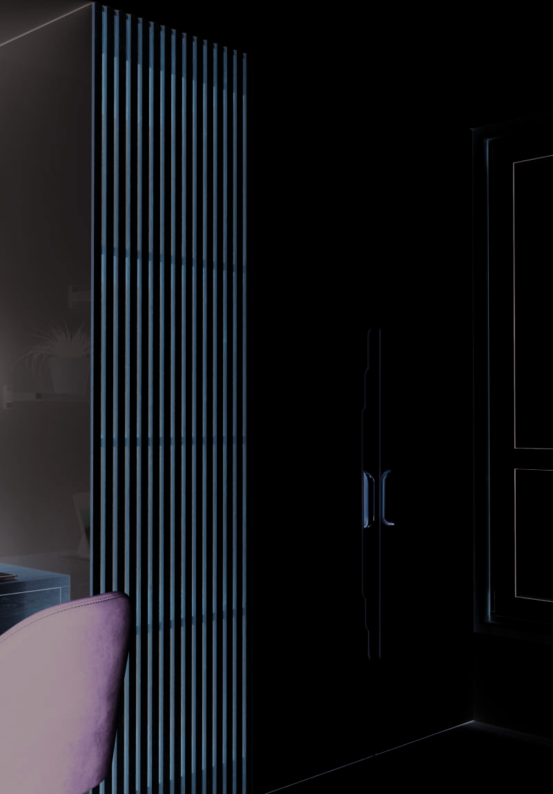 Elegant door handle in a modern interior